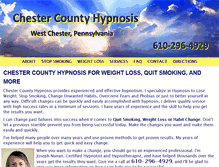 Tablet Screenshot of chestercountyhypnosis.com